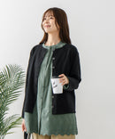 【FORT POINT/フォートポイント】バスク天竺 クルーネック カーディガン