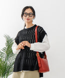 【C-FORTPOINT/フォートポイント】ニットベスト＋ブラウスアンサンブル1