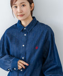 【BEVERLY HILLS POLO CLUB/ビバリーヒルズポロクラブ】【選べる2シルエット】オックスワイドシャツ（クロップド丈 or ビッグシルエット）ポニー刺繍