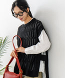 【C-FORTPOINT/フォートポイント】ニットベスト＋ブラウスアンサンブル1