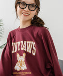 【C-FORT POINT/フォートポイント】アニマルプリント(フレンチブルドッグ) スウェットトレーナー