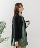 【FORT POINT/フォートポイント】バスク天竺 クルーネック カーディガン