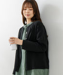 【FORT POINT/フォートポイント】バスク天竺 クルーネック カーディガン