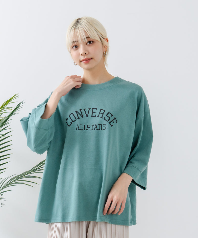 ８分袖 切替 Tシャツ  CONVERSE コンバース