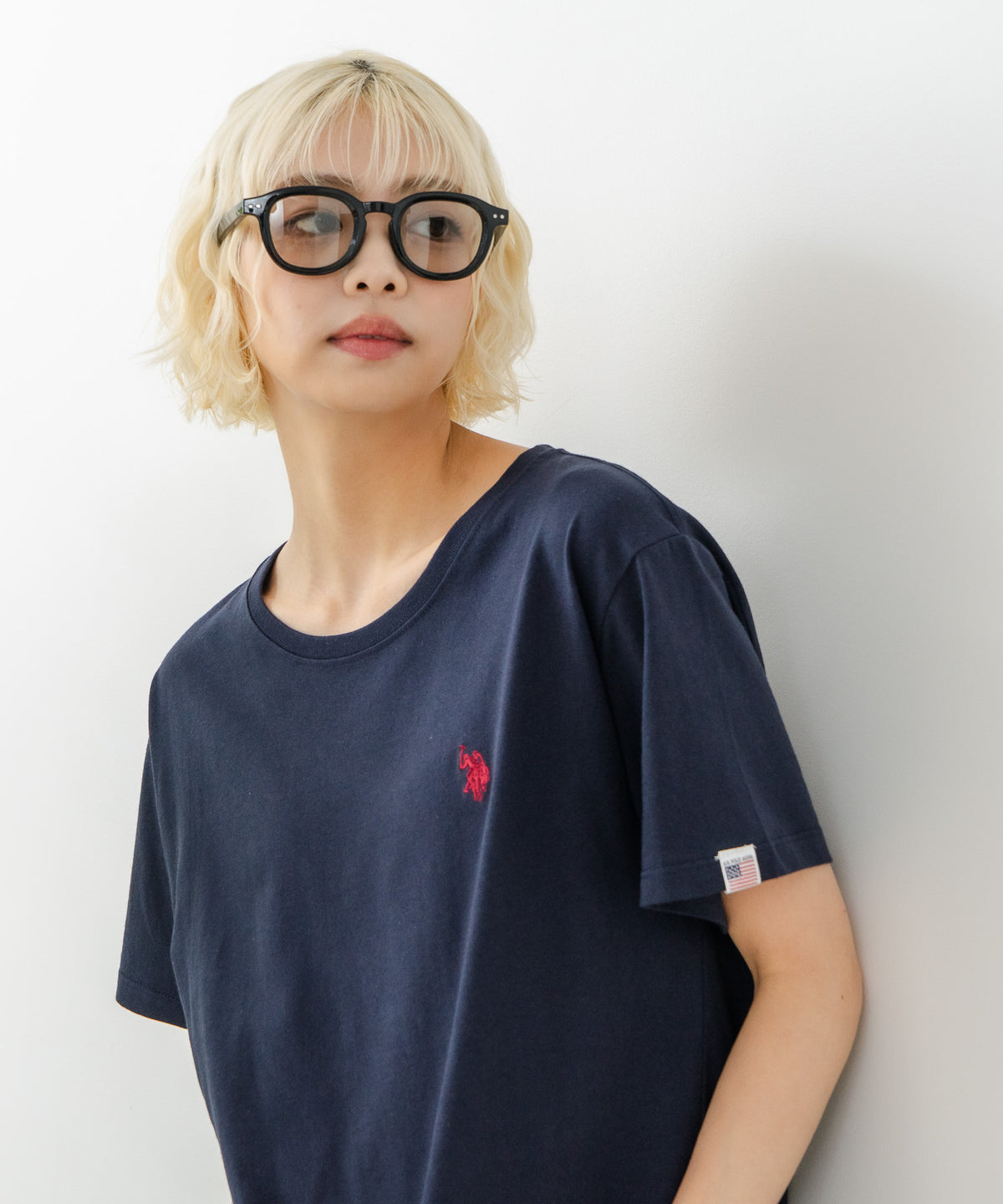 ブランドロゴワンポイント刺繍Tシャツ【U.S. POLO ASSN