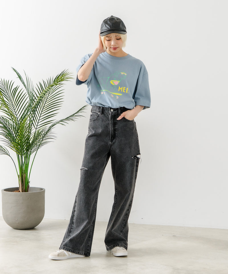 別注 アニマルプリント オーバーサイズ Tシャツ【MEI/メイ】