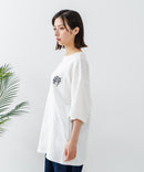 【CONVERSE/コンバース】×【TOM AND JERRY/トムとジェリー】ブランドロゴ 刺繍 オーバーサイズ Tシャツzo