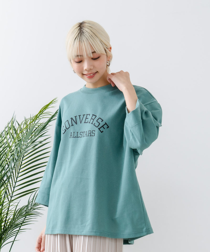 ８分袖 切替 Tシャツ  CONVERSE コンバース