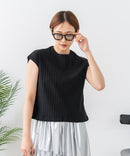 【C-FORT POINT/フォートポイント】華奢見え ワイドリブフレンチスリーブＴシャツ 二の腕カバー 伸縮性 細見え オフィス 通勤 きれいめ 大人カジュアル