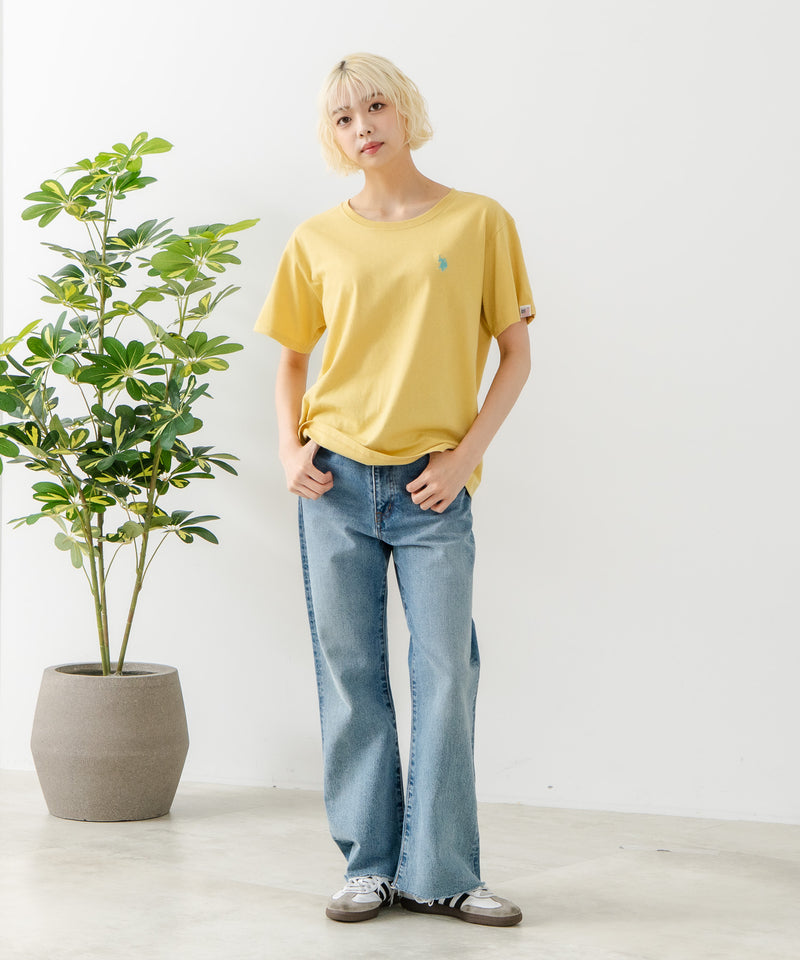 ブランドロゴワンポイント刺繍Tシャツ【U.S. POLO ASSN./ユーエスポロアッスン】
