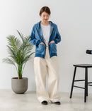 【C-FORT POINT/フォートポイント】インディゴ裏毛 フルジップパーカー ❘ジーンズメイト公式オンラインショップ