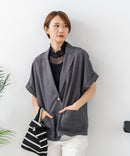 【C-FORTPOINT/フォートポイント】【1枚で華やか レースインナー】ハイネックレース切替タンクトップ インナー チラ見せ 重ね着 立ち襟 華やか 上品 きれいめ