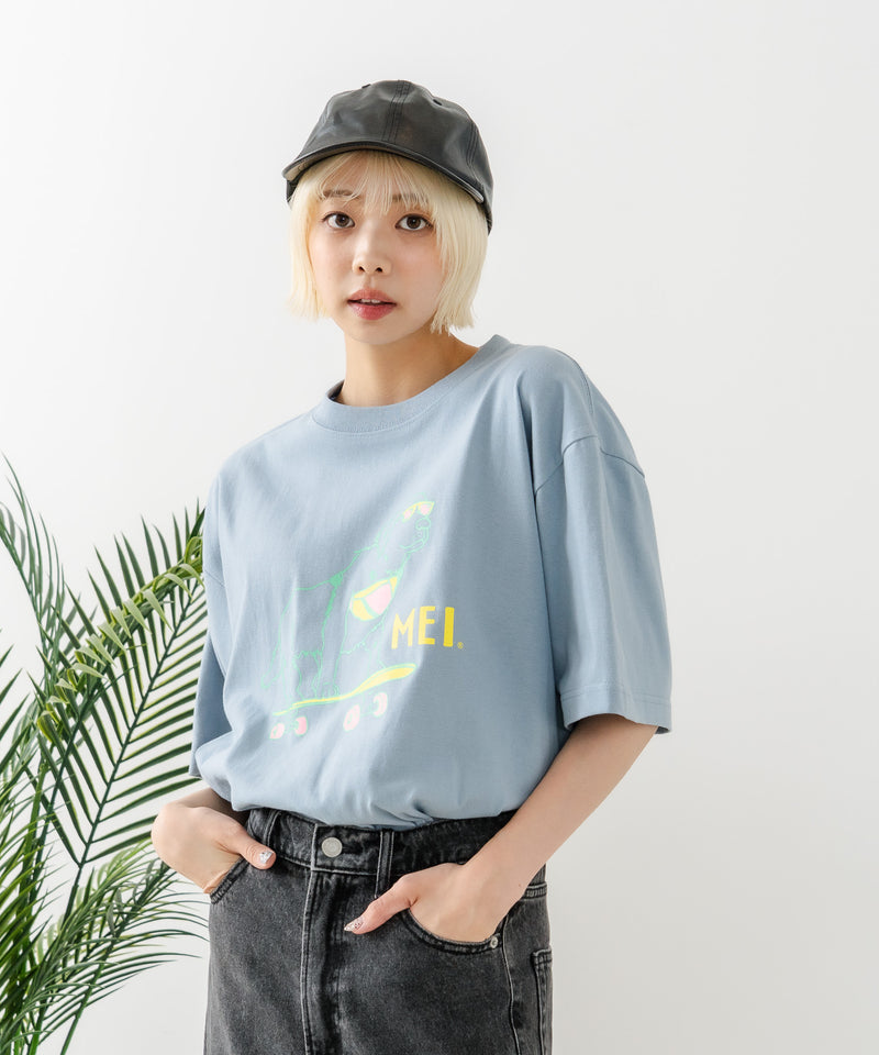 別注 アニマルプリント オーバーサイズ Tシャツ【MEI/メイ】