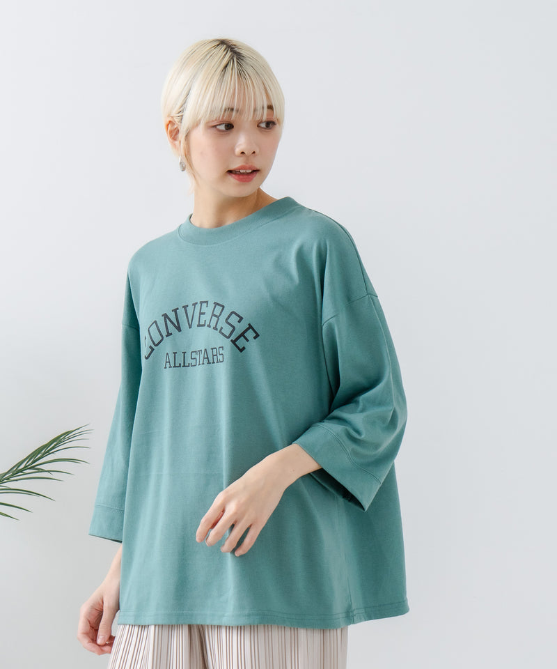 ８分袖 切替 Tシャツ  CONVERSE コンバース