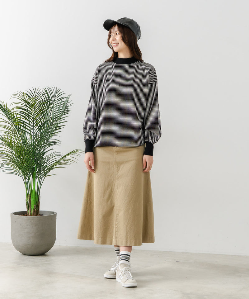 【FORT POINT/フォートポイント】ハイネック ボリューム袖 ロンＴ