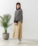 【FORT POINT/フォートポイント】ハイネック ボリューム袖 ロンＴ