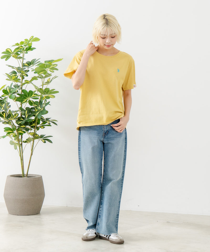 ブランドロゴワンポイント刺繍Tシャツ【U.S. POLO ASSN./ユーエスポロアッスン】