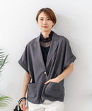 【C-FORTPOINT/フォートポイント】【1枚で華やか レースインナー】ハイネックレース切替タンクトップ インナー チラ見せ 重ね着 立ち襟 華やか 上品 きれいめ