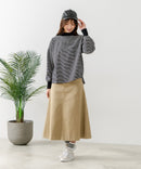 【FORT POINT/フォートポイント】ハイネック ボリューム袖 ロンＴ