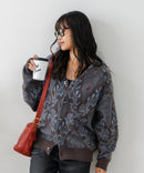 【BEVERLY HILLS POLO CLUB/ビバリーヒルズポロクラブ】ワンポイント刺繍 モヘアタッチ ニットカーディガン