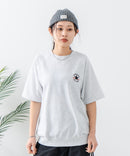 【CONVERSE/コンバース】ミニ裏毛 5分袖 スウェットトレーナー zo