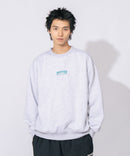 裏起毛 バック刺繍＆プリント クルーネックスウェット THRASHER スラッシャー　