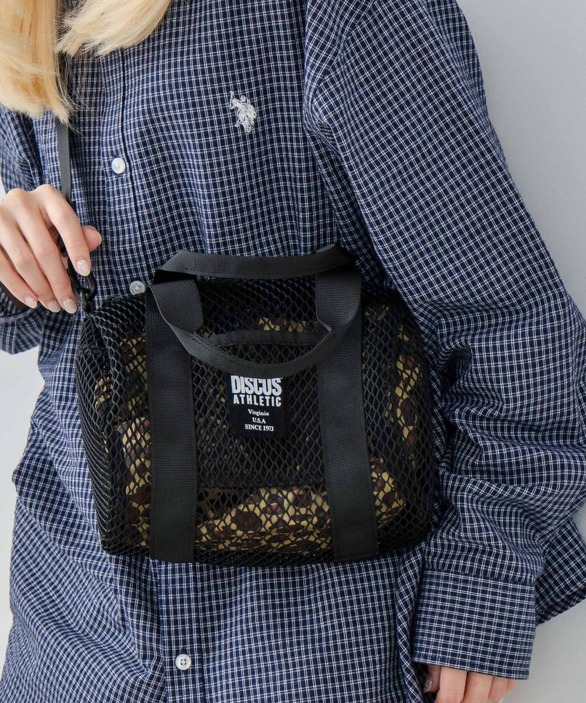 メッシュ2WAYミニボストンバッグ【DISCUS/ディスカス】