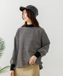 【FORT POINT/フォートポイント】ハイネック ボリューム袖 ロンＴ