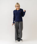 【U.S. POLO ASSN./ユーエスポロアッスン】【コンパクトすぎずルーズすぎない絶妙なサイズ感】ケーブルニットポロシャツ ケーブル編み 配色デザイン 柔らかい カジュアル きれいめ ❘ジーンズメイト公式オンラインショップ