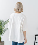 【DISCUS/ディスカス】ヘビーウェイト カレッジロゴプリントTシャツ ルーズシルエット