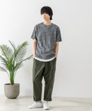 USAコットン ワッペンロゴ刺繍 無地 クルーネック半袖Tシャツ レディース メンズ【DISCUS/ディスカス】