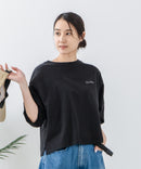 5分袖 刺繍バルーンスリーブTシャツ【C17/シーセブンティーン】