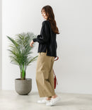 【FORT POINT/フォートポイント】ハイネック ボリューム袖 ロンＴ