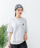 【CONVERSE/コンバース】ミニ裏毛 5分袖 スウェットトレーナー zo