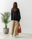 【FORT POINT/フォートポイント】ハイネック ボリューム袖 ロンＴ