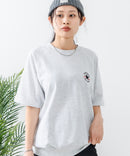 【CONVERSE/コンバース】ミニ裏毛 5分袖 スウェットトレーナー zo