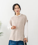 【C-FORTPOINT/フォートポイント】ニットベスト＋ブラウスアンサンブル1