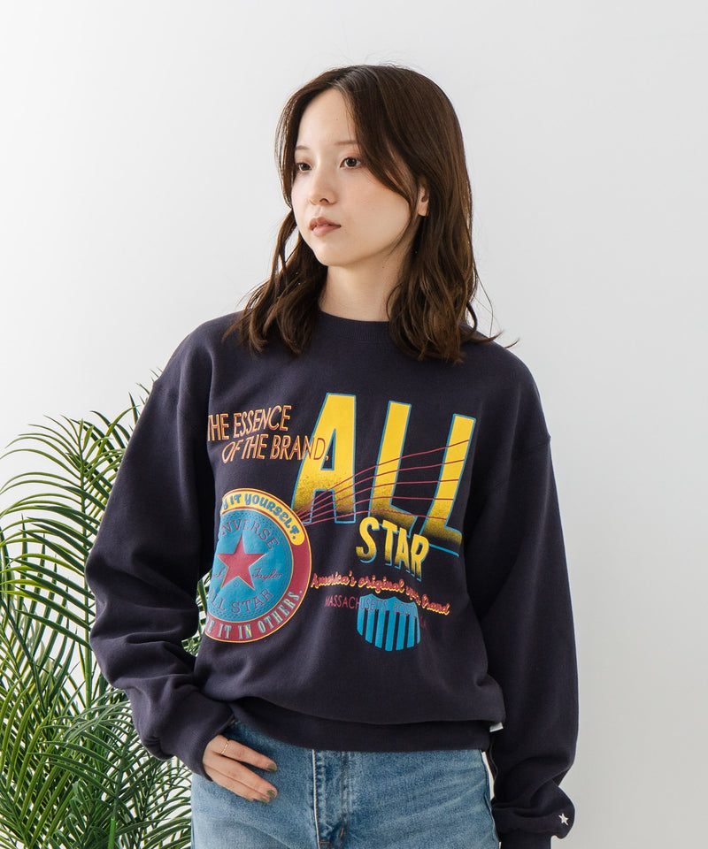 【CONVERSE/コンバース】パッチロゴ グラフィック スウェットトレーナー