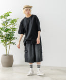 【SAVIER/サビアー】×【ZERO STAIN/ゼロステイン】コラボ Vガセット クルーネック Tシャツ