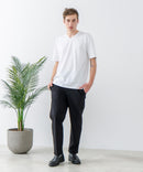 快適！スーパーストレッチイージーパンツ イージーケア 接触冷感 前開き ウエストゴム UVカット【Blue Standard:ブルースタンダード】