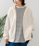 【C-FORT POINT/フォートポイント】裏毛 コクーン フルジップ パーカー