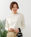 【C-FORT POINT/フォートポイント】ハイネック メロウ配色 プルオーバートップス