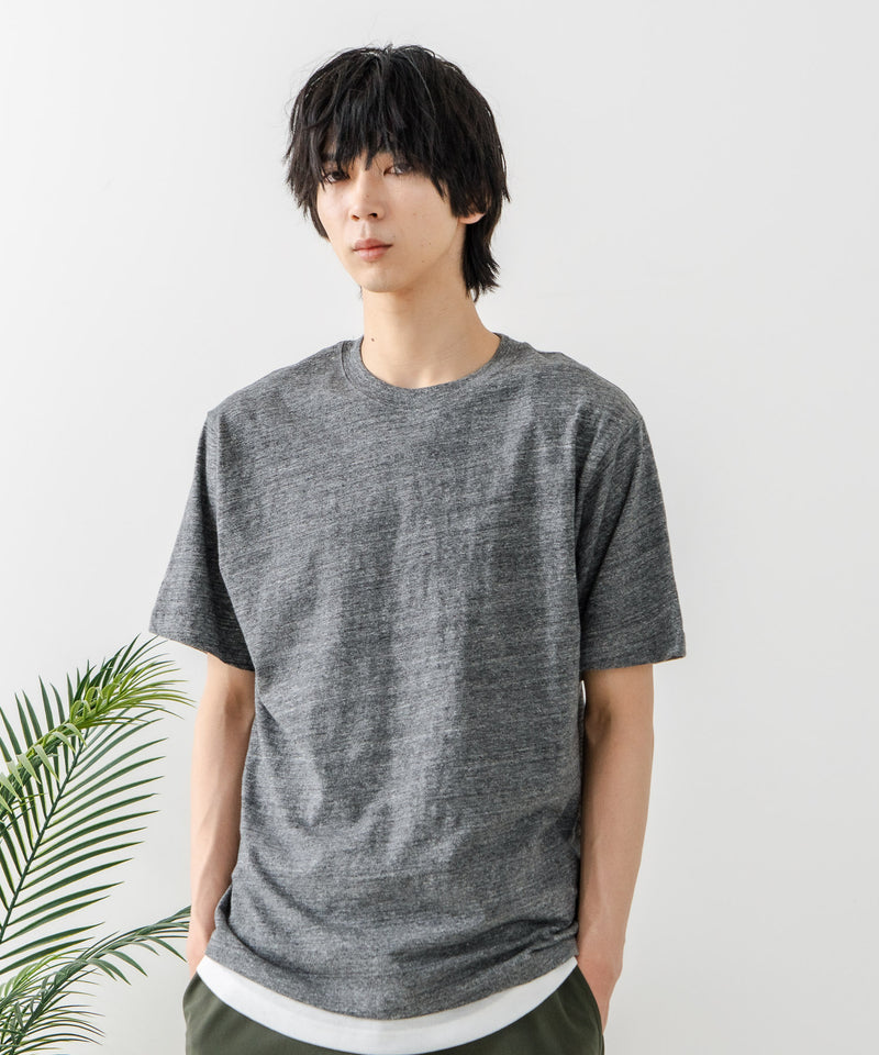 USAコットン ワッペンロゴ刺繍 無地 クルーネック半袖Tシャツ レディース メンズ【DISCUS/ディスカス】