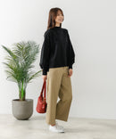 【FORT POINT/フォートポイント】ハイネック ボリューム袖 ロンＴ