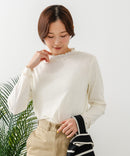 【C-FORT POINT/フォートポイント】ハイネック メロウ配色 プルオーバートップス