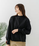 【FORT POINT/フォートポイント】ハイネック ボリューム袖 ロンＴ