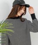 【FORT POINT/フォートポイント】ハイネック ボリューム袖 ロンＴ