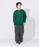 裏起毛 バック刺繍＆プリント クルーネックスウェット THRASHER スラッシャー　