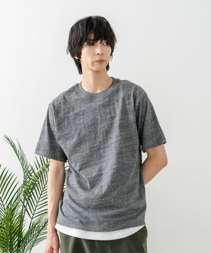 USAコットン ワッペンロゴ刺繍 無地 クルーネック半袖Tシャツ レディース メンズ【DISCUS/ディスカス】