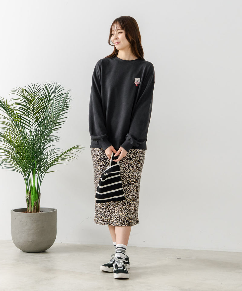 【C-FORT POINT/フォートポイント】ネコマフラー刺繍 スウェットトレーナー